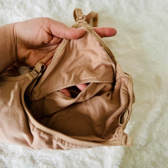 Gap body maternity nursing bra tan beige - Picture 5 of 6
